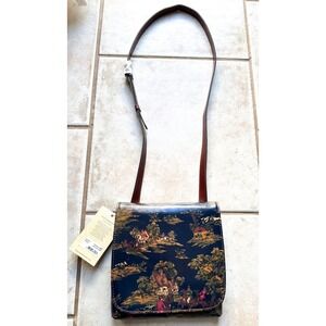 NWT‎ Patricia Nash Granada Crossbody Kent Countryside Leather Bag Equestrian
